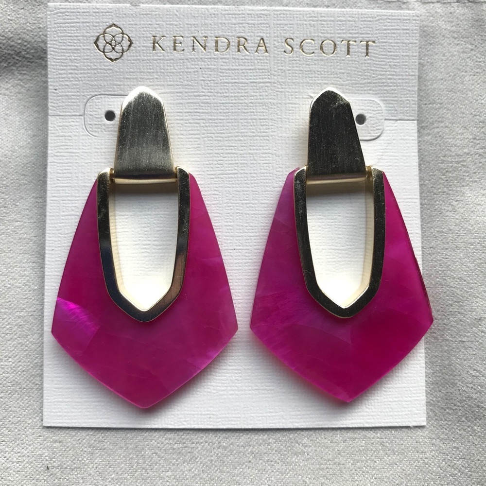 Kensley Drop Earrings, Azalea Illusion In gold